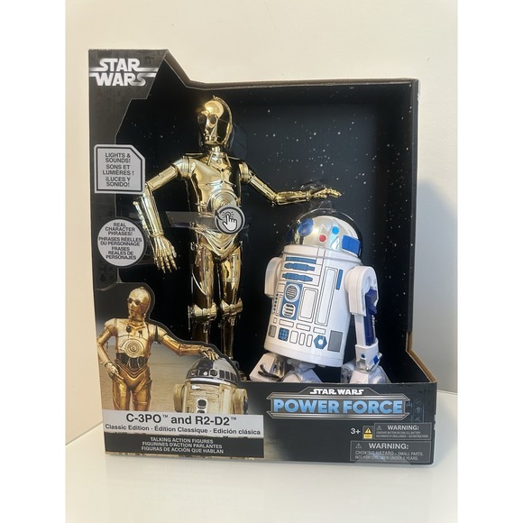 Star Wars Other - Star Wars Power Force C3-PO And R2-D2 Classic Edition TALKING ACTION FIGURES